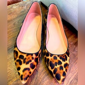 J Crew leopard print flats, womens size 11